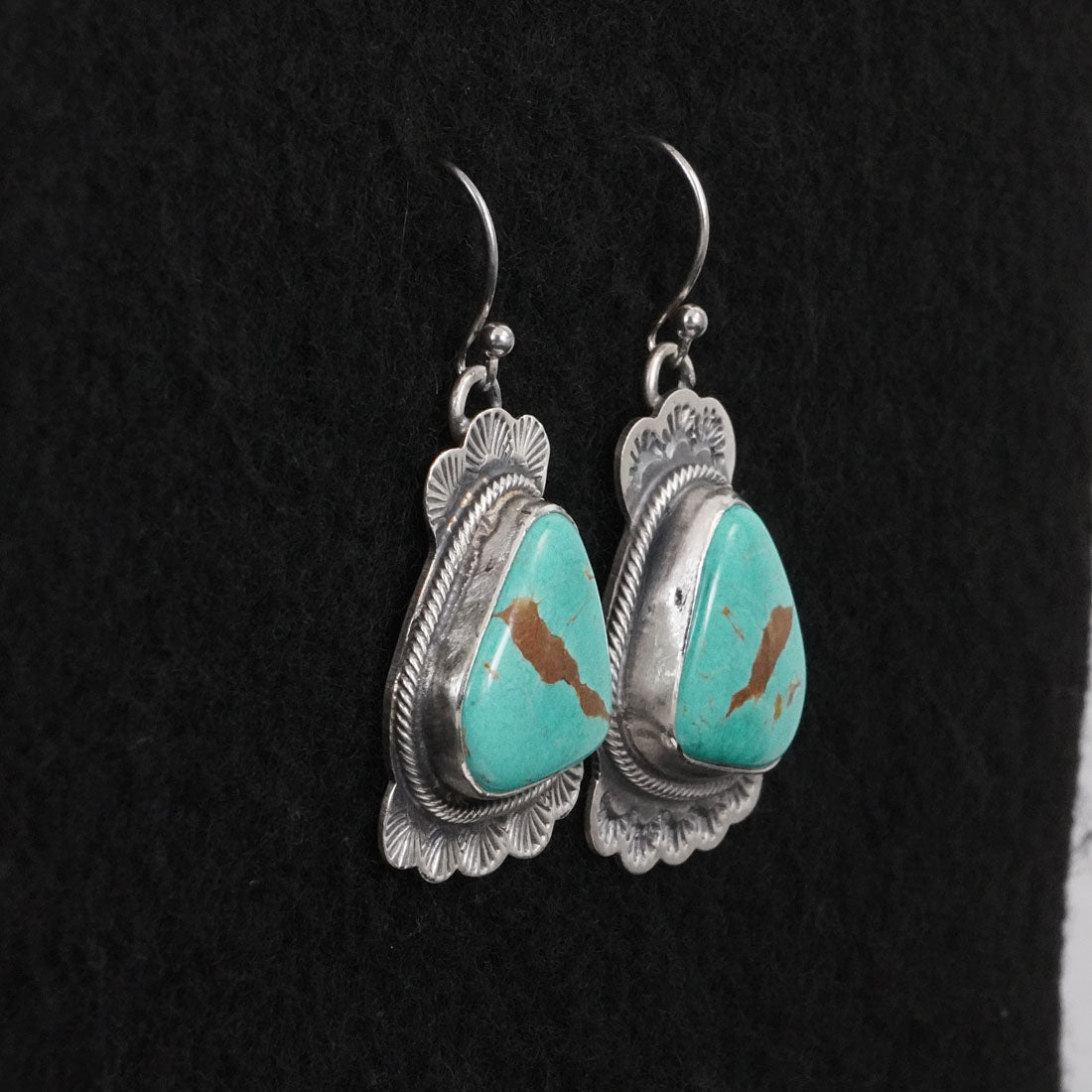 Bobby Johnson Turquoise & Sterling Silver Earrings