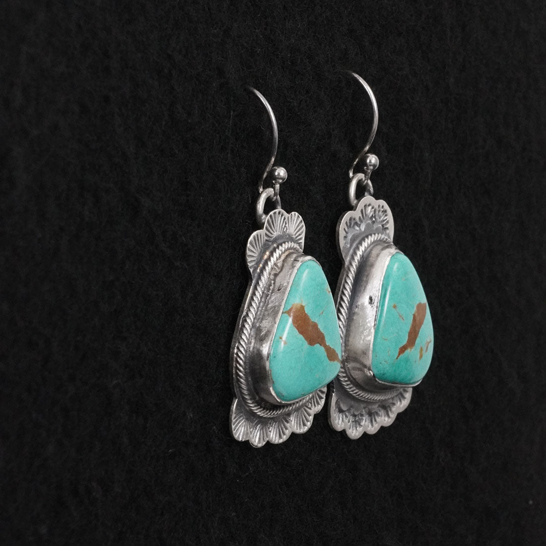 Bobby Johnson Turquoise & Sterling Silver Earrings
