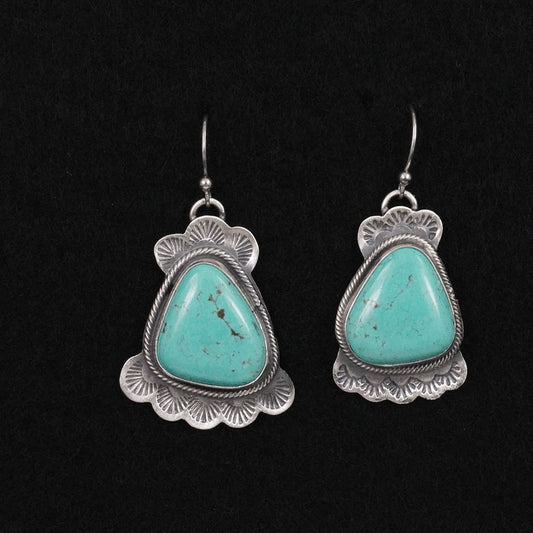 Bobby Johnson Turquoise & Sterling Silver Earrings