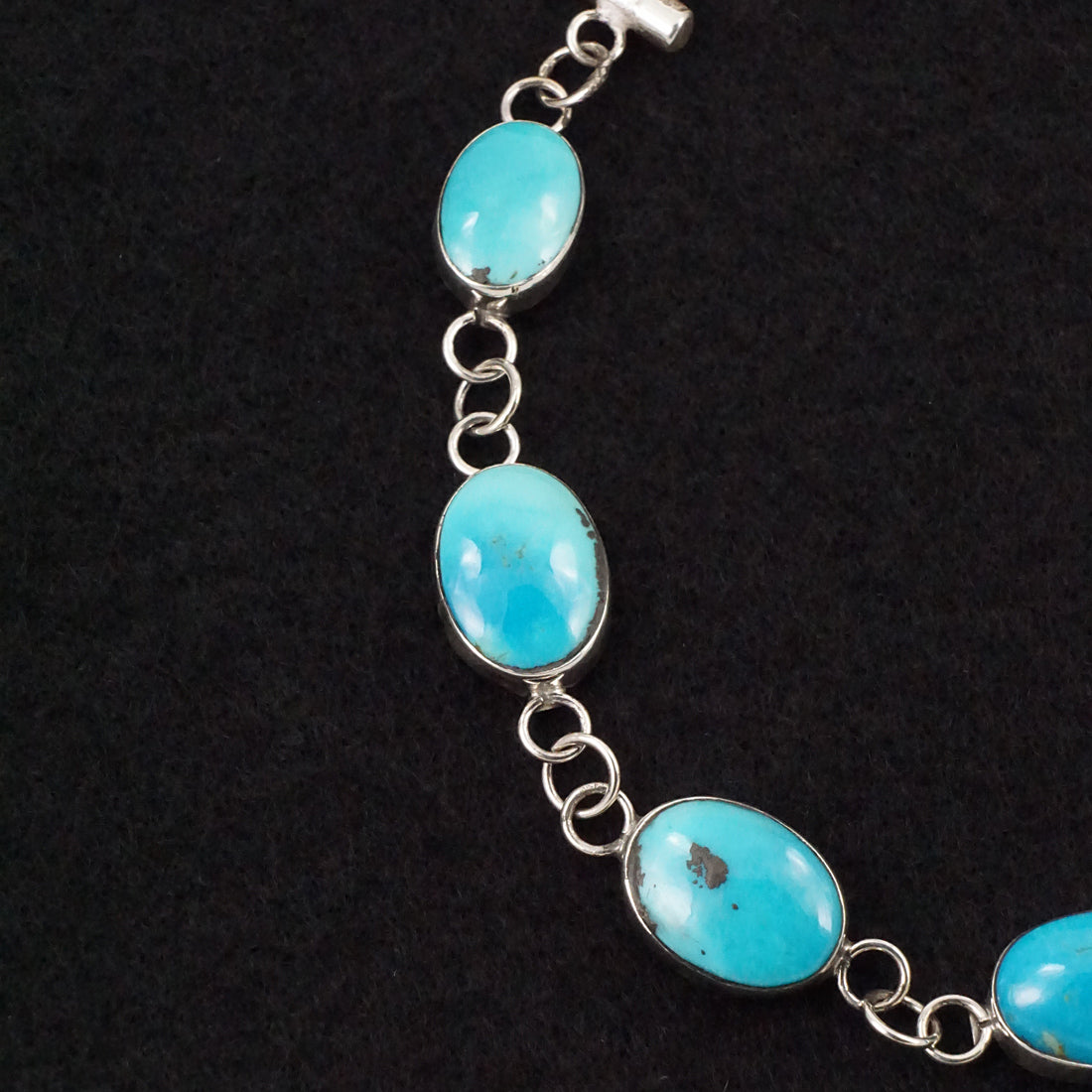 Marco Begaye Turquoise & Sterling Silver Link Bracelet