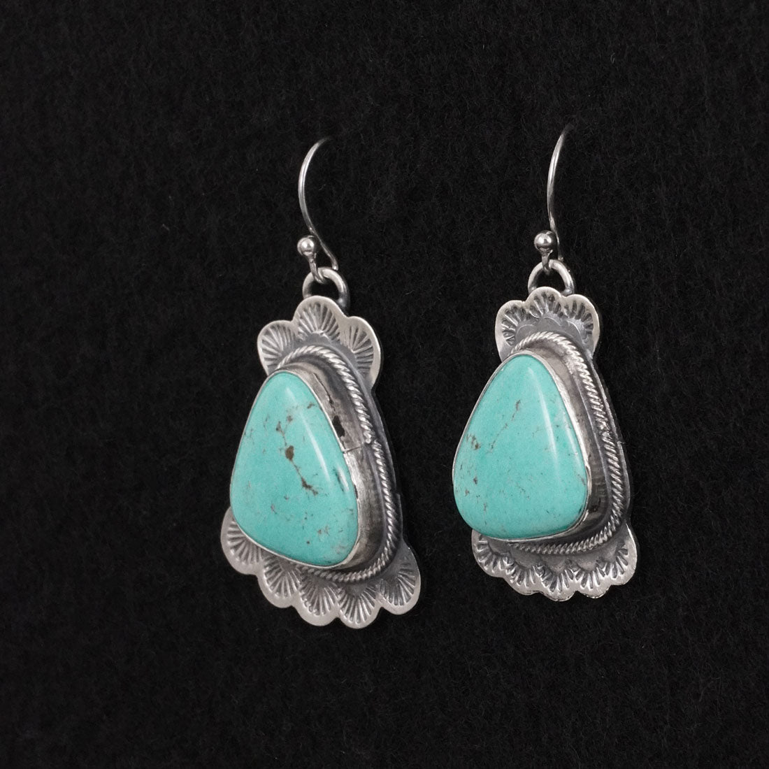 Bobby Johnson Turquoise & Sterling Silver Earrings