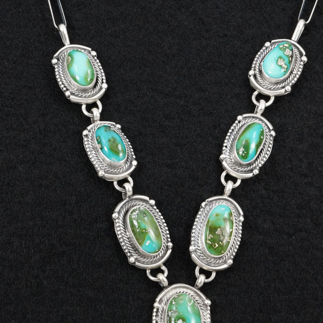 Bobby Johnson Turquoise & Sterling Silver Necklace Set