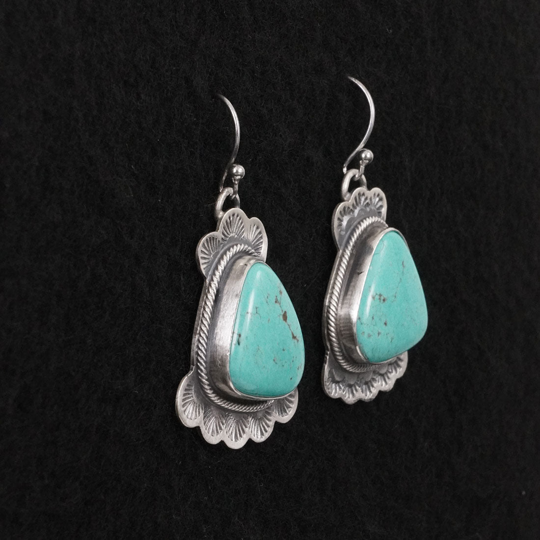Bobby Johnson Turquoise & Sterling Silver Earrings
