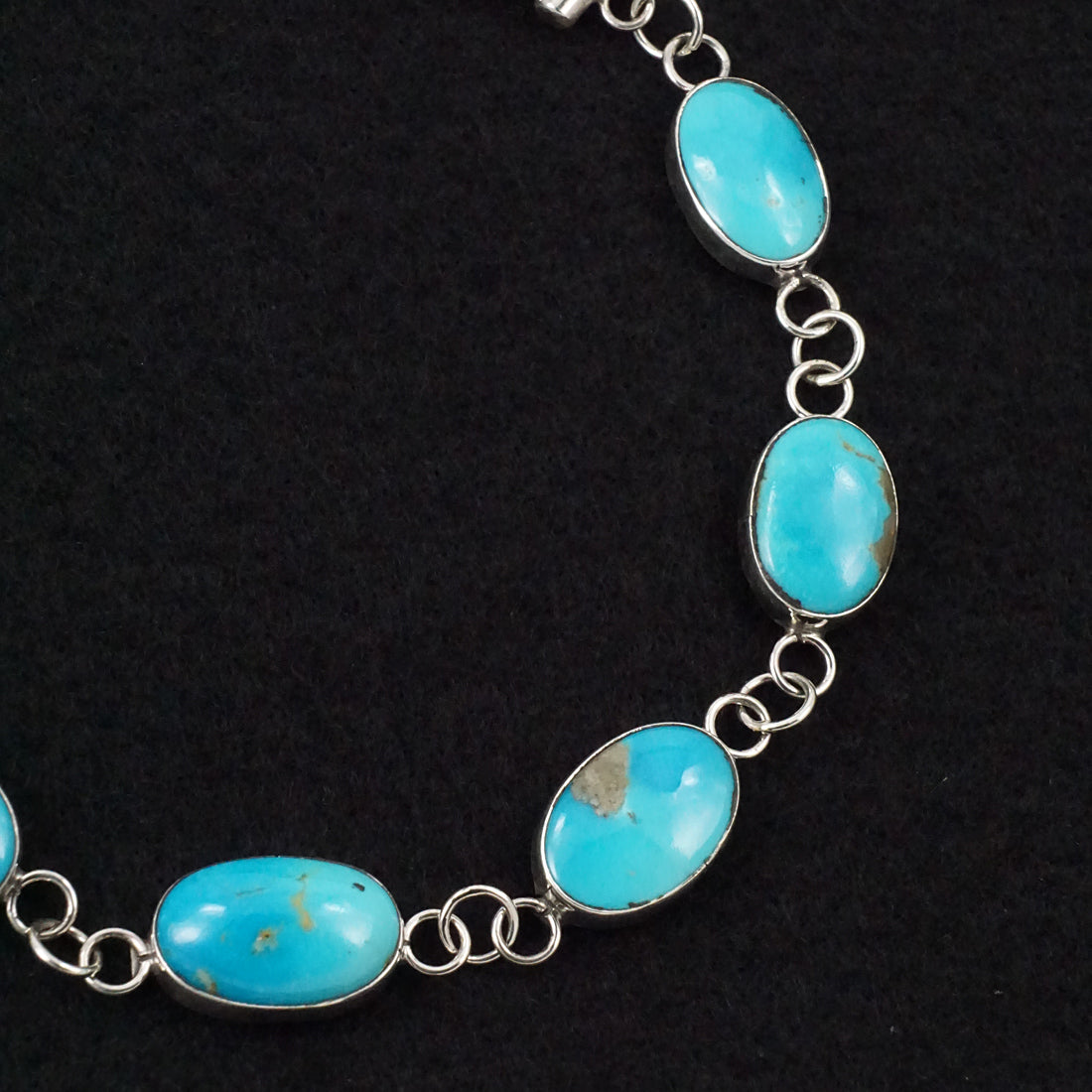 Marco Begaye Turquoise & Sterling Silver Link Bracelet