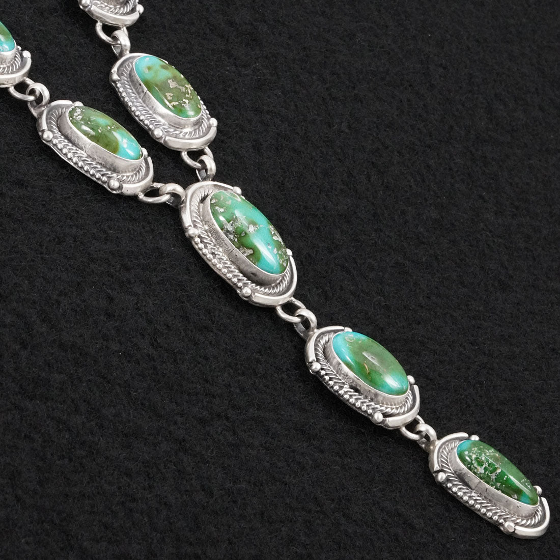 Bobby Johnson Turquoise & Sterling Silver Necklace Set