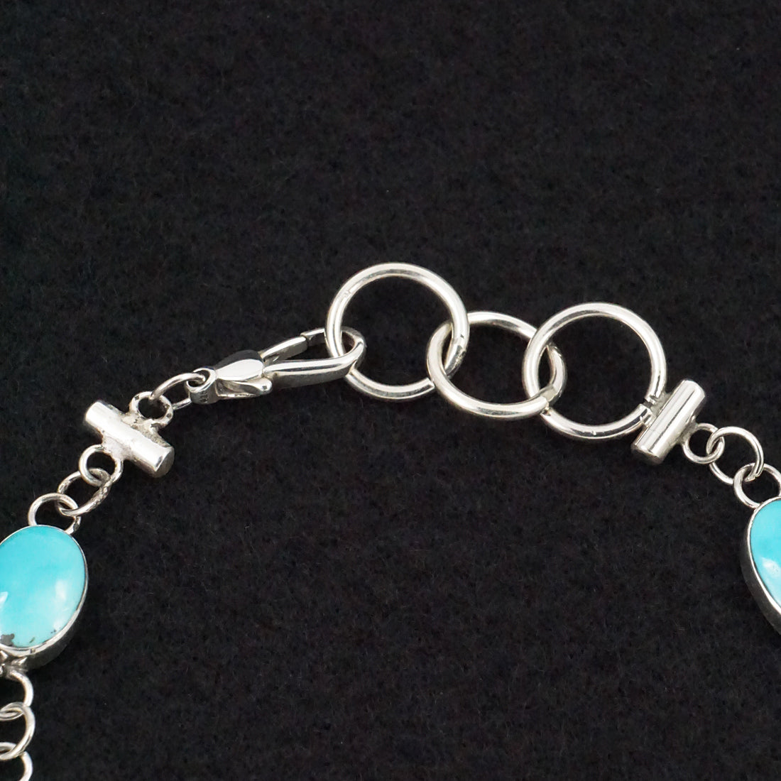 Marco Begaye Turquoise & Sterling Silver Link Bracelet