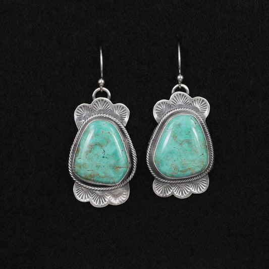 Bobby Johnson Turquoise & Sterling Silver Earrings