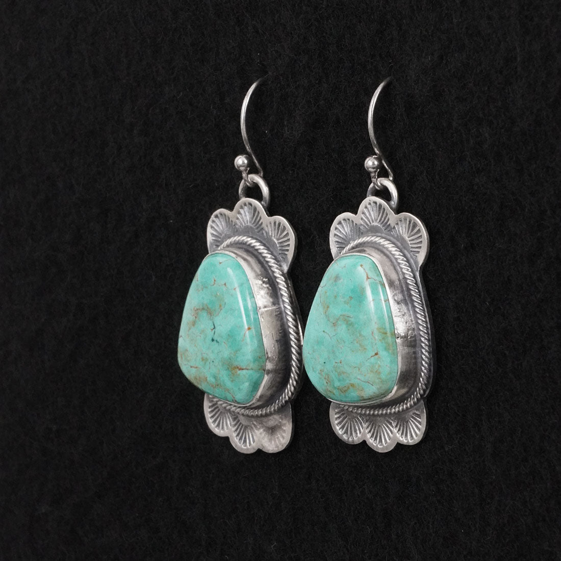 Bobby Johnson Turquoise & Sterling Silver Earrings