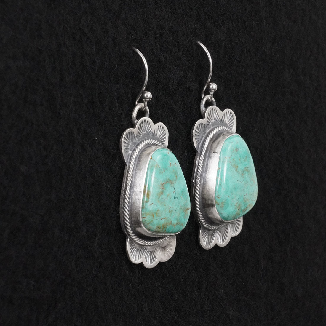 Bobby Johnson Turquoise & Sterling Silver Earrings