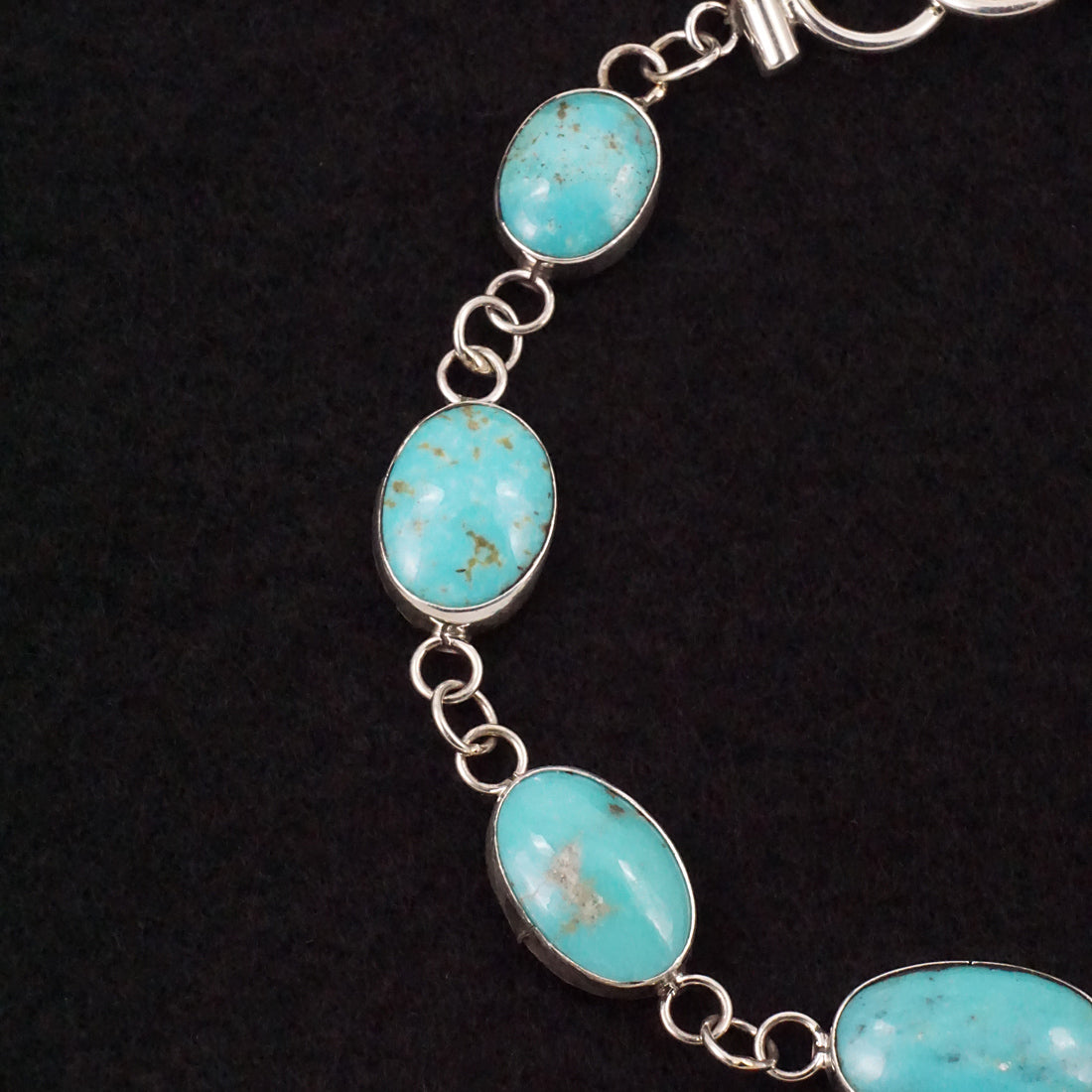 Marco Begaye Turquoise & Sterling Silver Link Bracelet