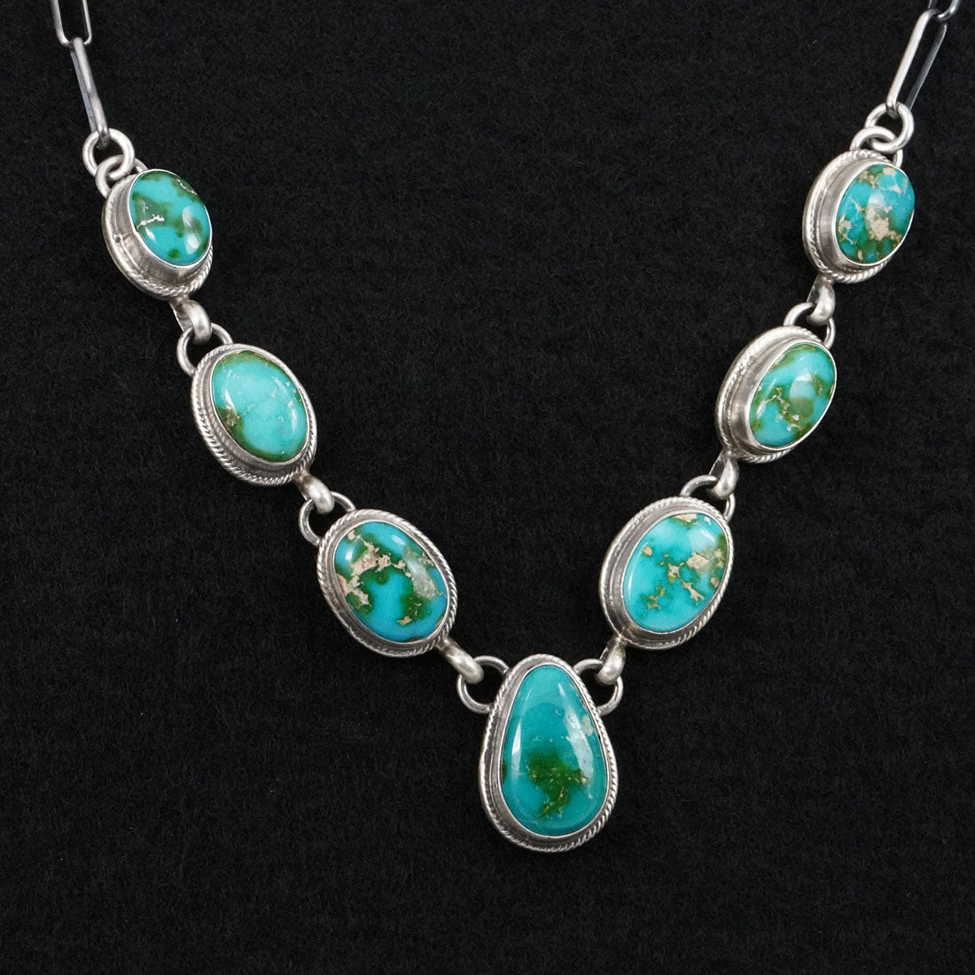 Kathleen Livingston Turquoise & Sterling Silver Necklace Set