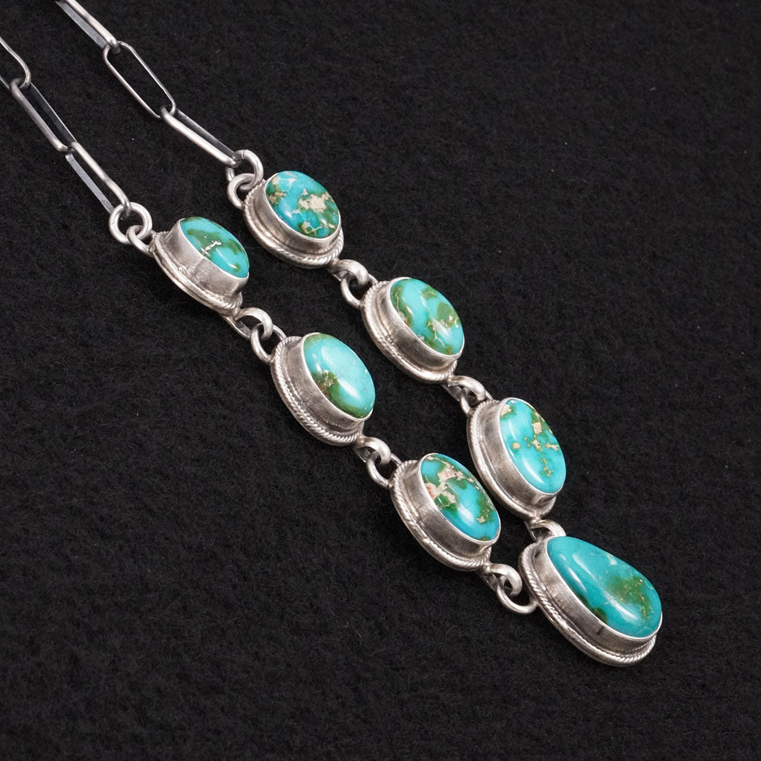 Kathleen Livingston Turquoise & Sterling Silver Necklace Set
