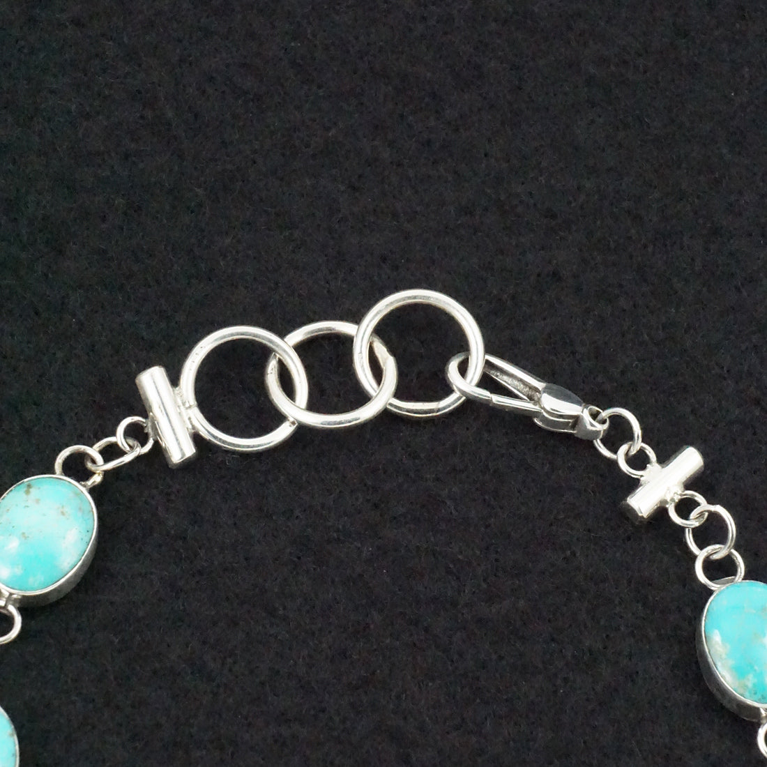 Marco Begaye Turquoise & Sterling Silver Link Bracelet