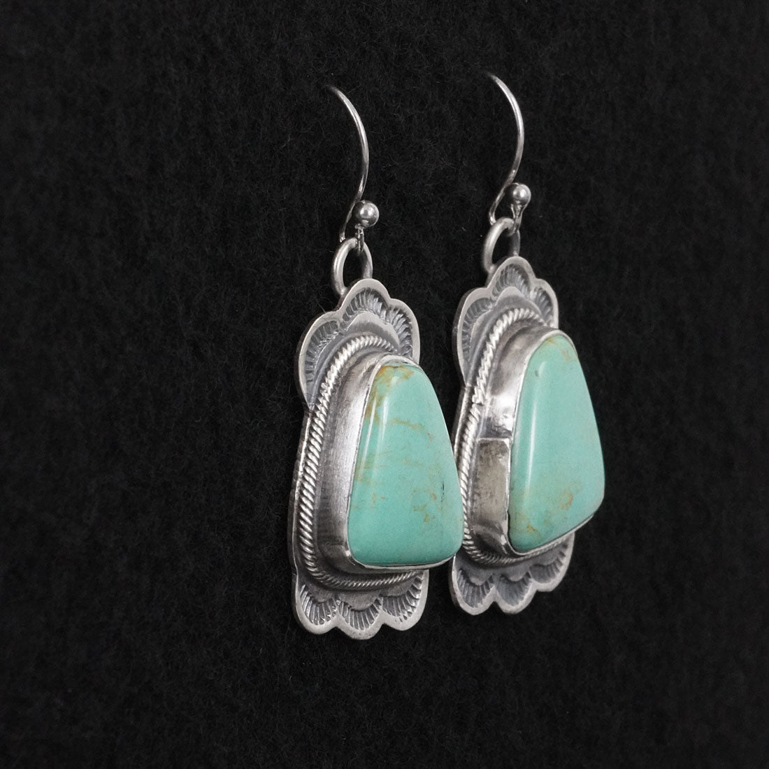 Bobby Johnson Turquoise & Sterling Silver Earrings