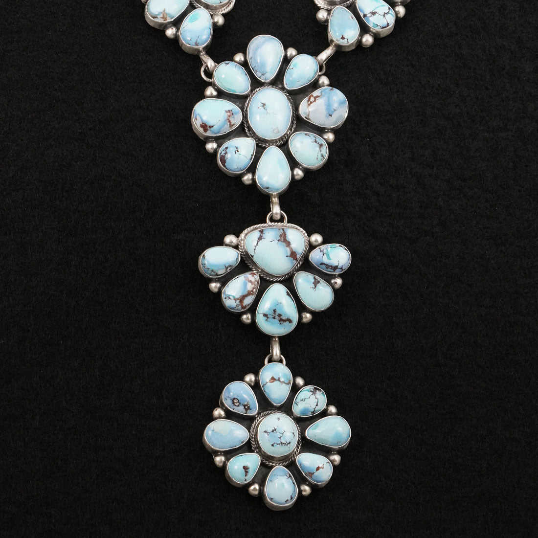Paul Livingston Turquoise & Sterling Silver Necklace Set