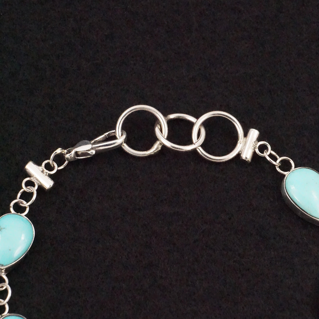 Marco Begaye Turquoise & Sterling Silver Link Bracelet