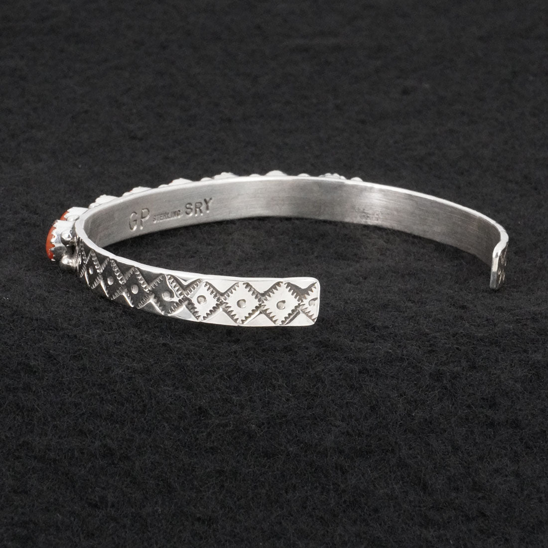 Gaynell Parker Coral & Sterling Silver Bracelet
