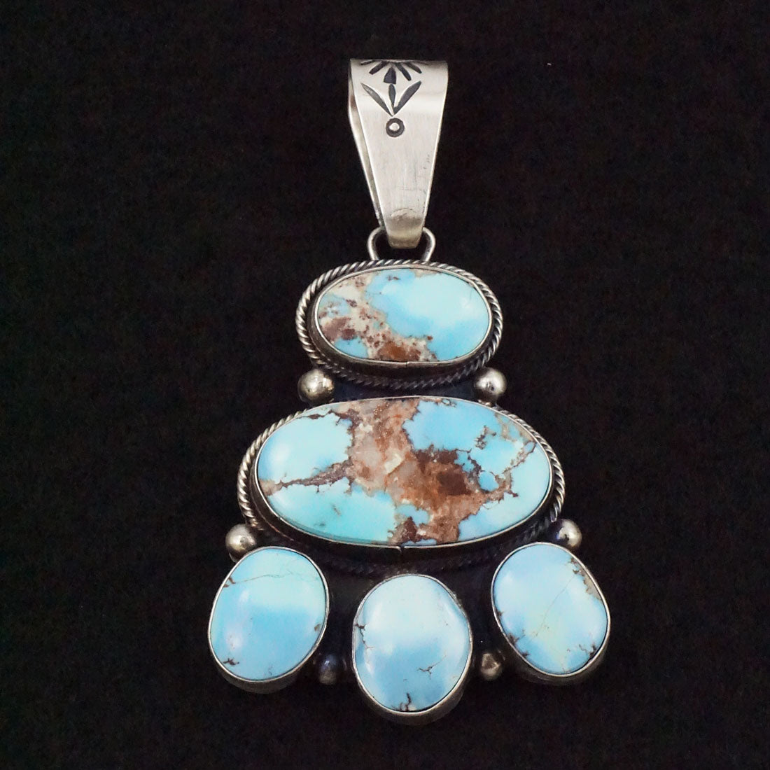 Darrin Livingston Turquoise & Sterling Silver Earrings & Pendant