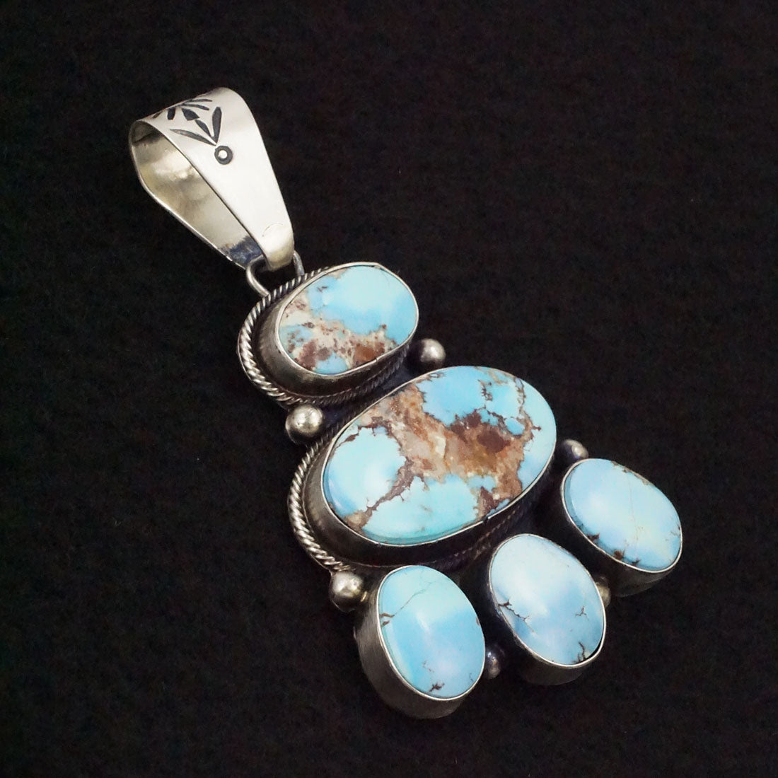 Darrin Livingston Turquoise & Sterling Silver Earrings & Pendant