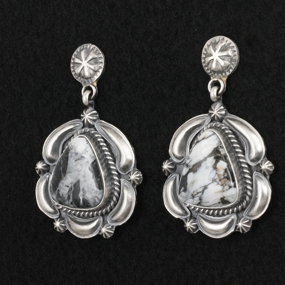 Raymond Delgarito White Buffalo & Sterling Silver Necklace Set