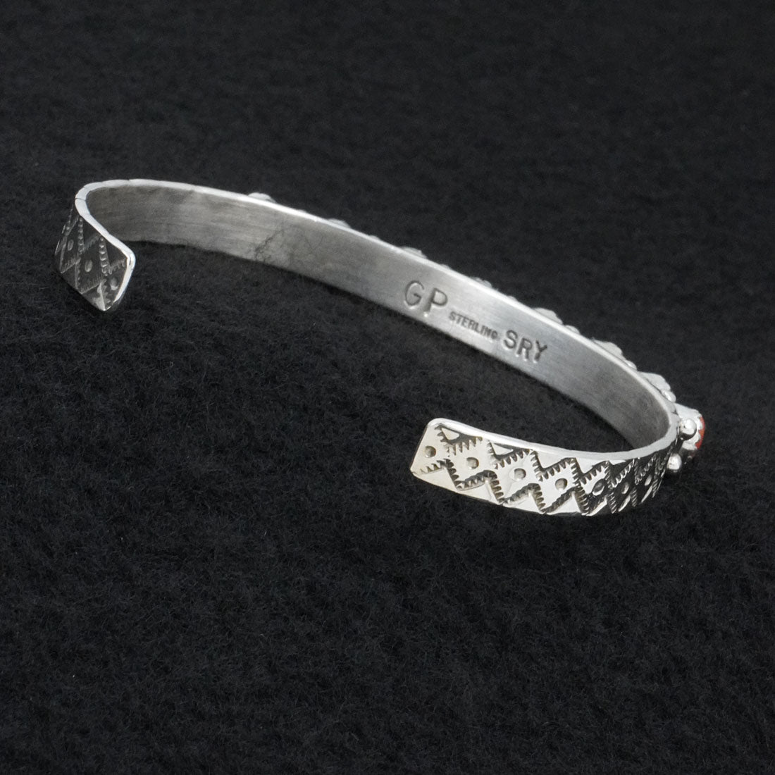 Gaynell Parker Coral & Sterling Silver Bracelet