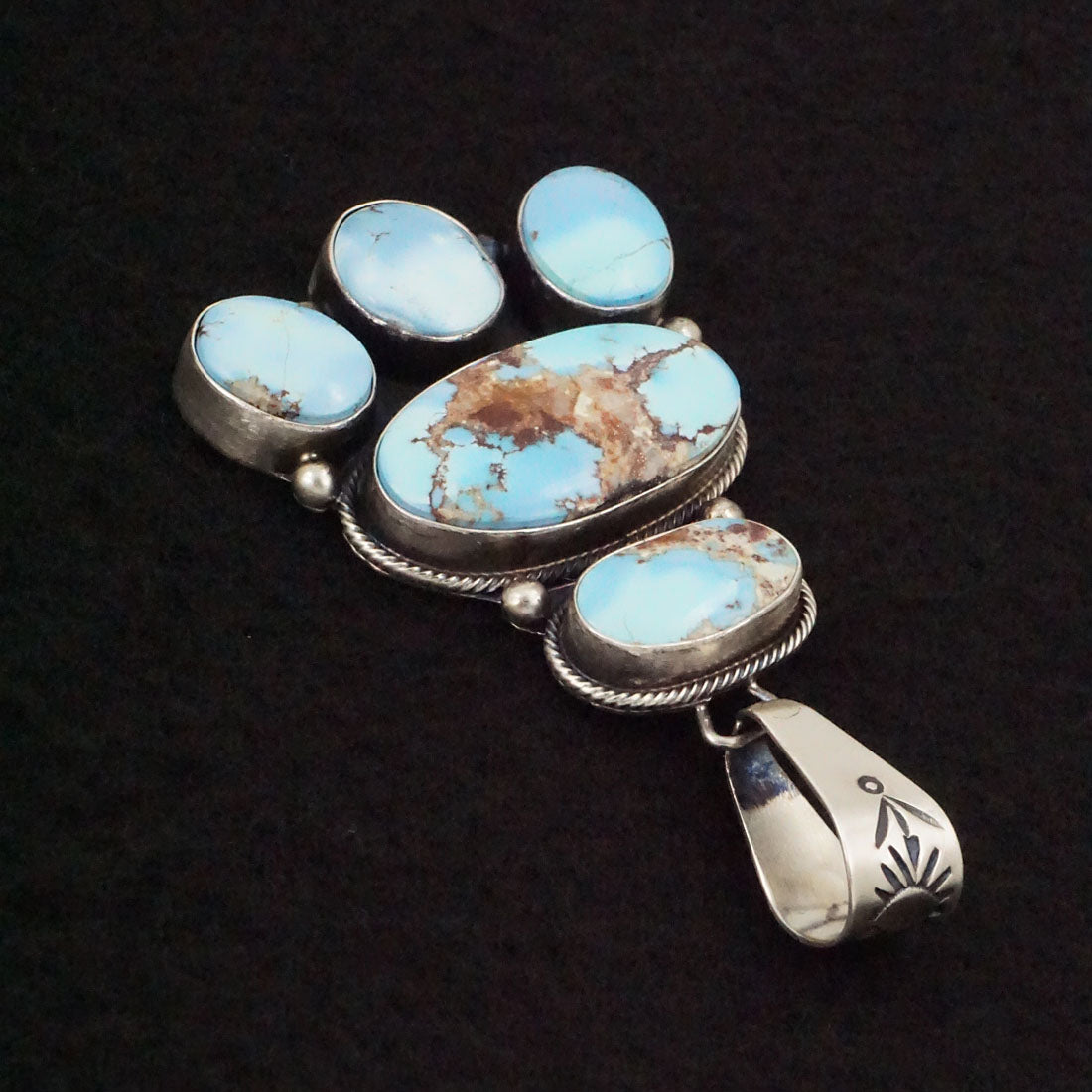 Darrin Livingston Turquoise & Sterling Silver Earrings & Pendant