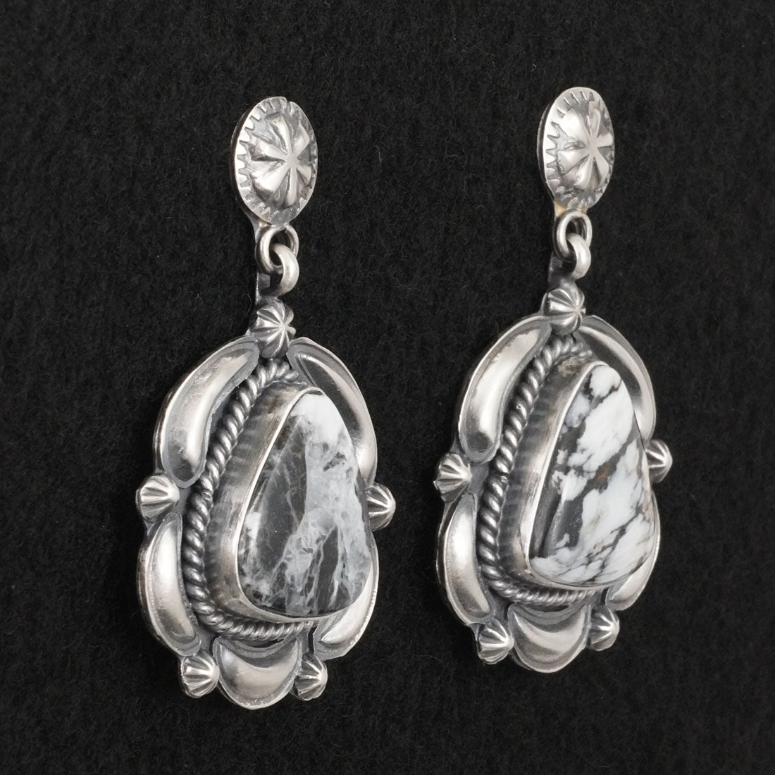 Raymond Delgarito White Buffalo & Sterling Silver Necklace Set