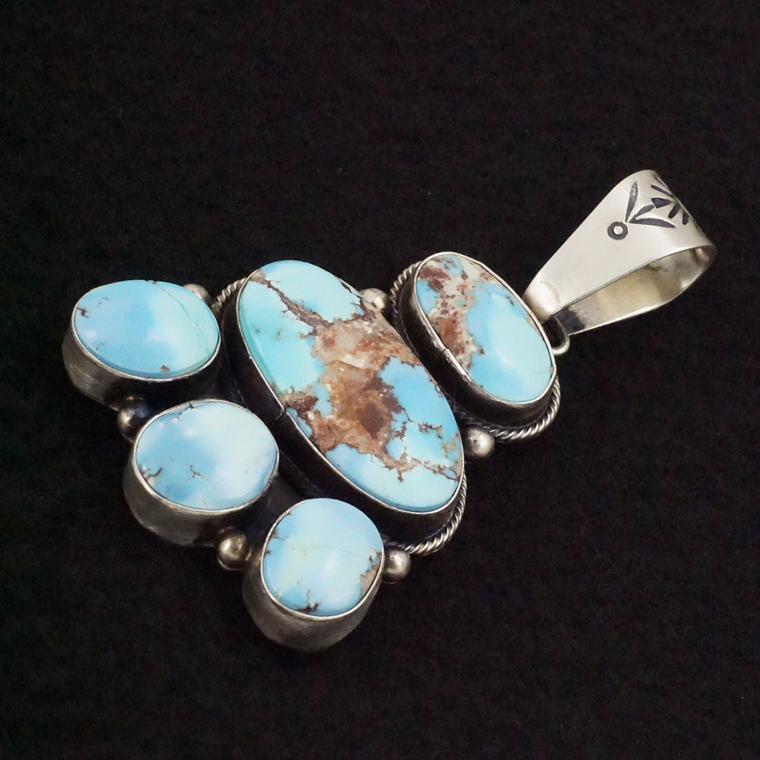 Darrin Livingston Turquoise & Sterling Silver Earrings & Pendant