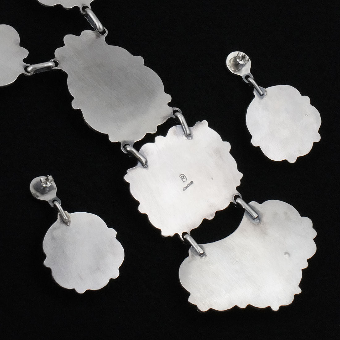 Raymond Delgarito White Buffalo & Sterling Silver Necklace Set