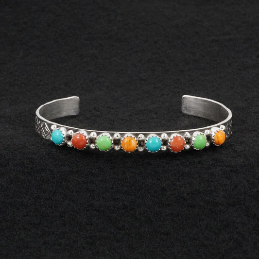 Gaynell Parker Multi-Stone & Sterling Silver Bracelet
