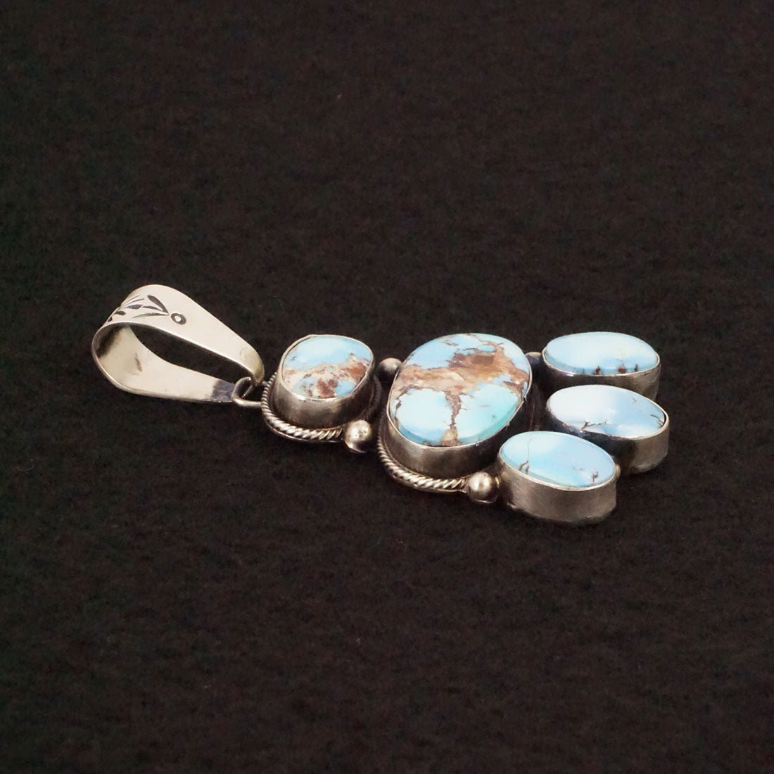 Darrin Livingston Turquoise & Sterling Silver Earrings & Pendant