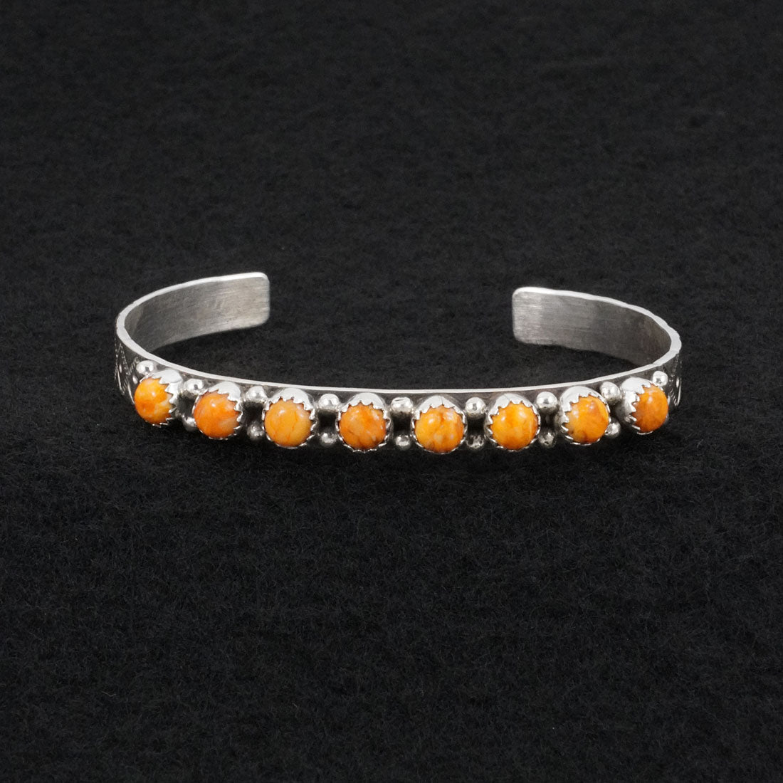 Gaynell Parker Spiny Oyster & Sterling Silver Bracelet