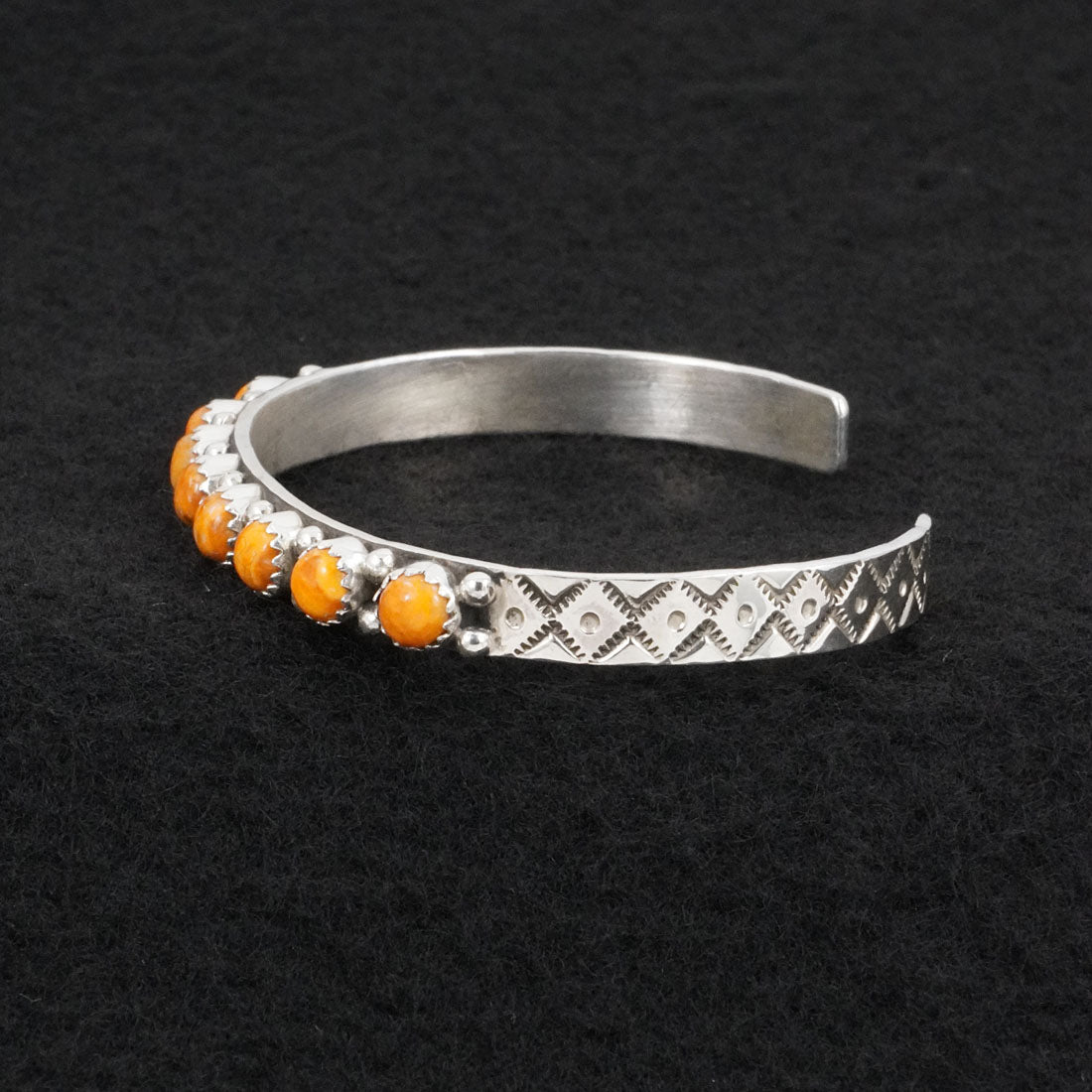 Gaynell Parker Spiny Oyster & Sterling Silver Bracelet