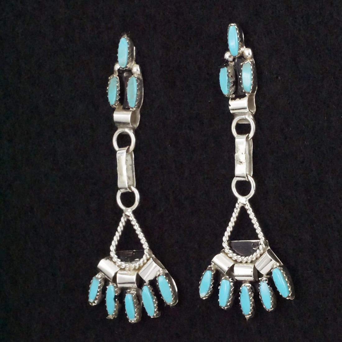 Evonne Hustito Turquoise & Sterling Silver Earrings