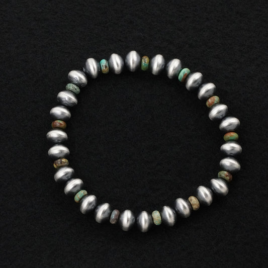 Tonisha Haley Turquoise & Sterling Silver Navajo Pearl Bracelet