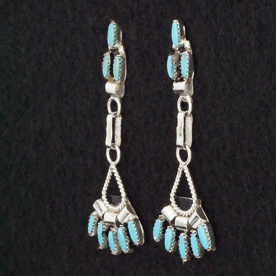 Evonne Hustito Turquoise & Sterling Silver Earrings