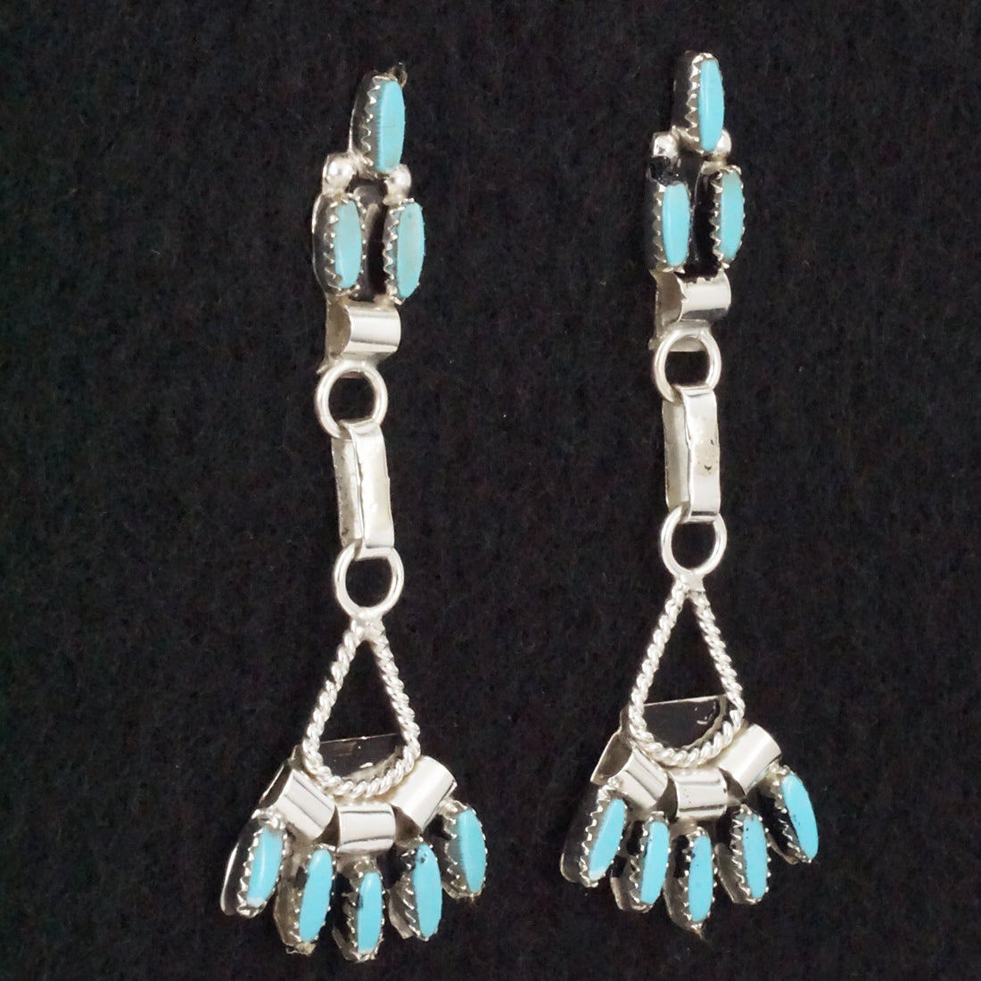 Evonne Hustito Turquoise & Sterling Silver Earrings