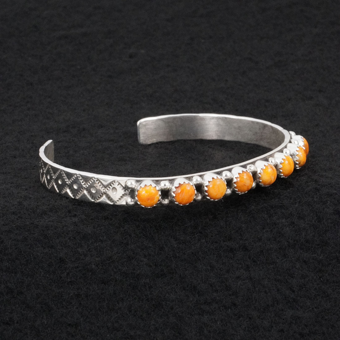 Gaynell Parker Spiny Oyster & Sterling Silver Bracelet