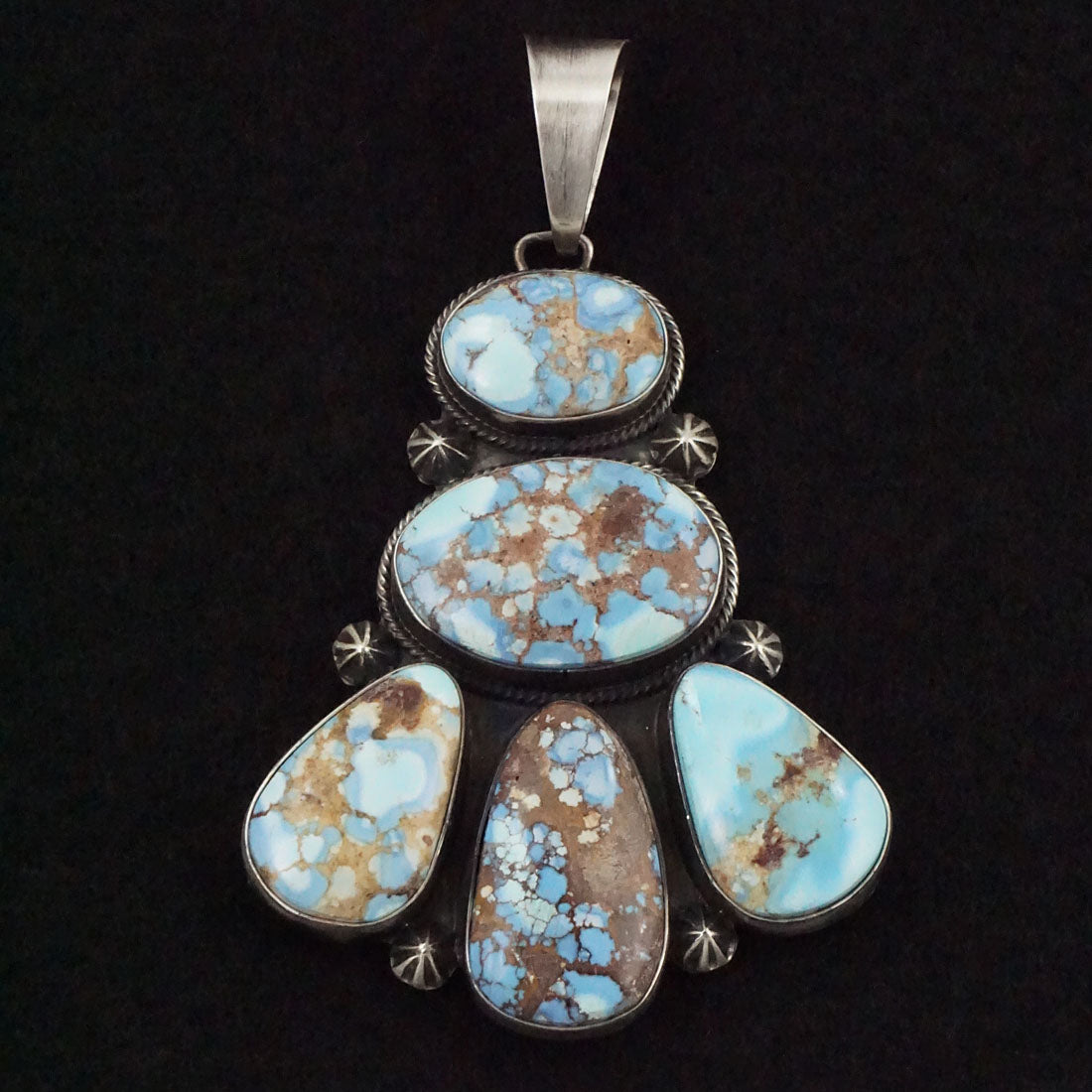 Darrin Livingston Turquoise & Sterling Silver Earrings & Pendant