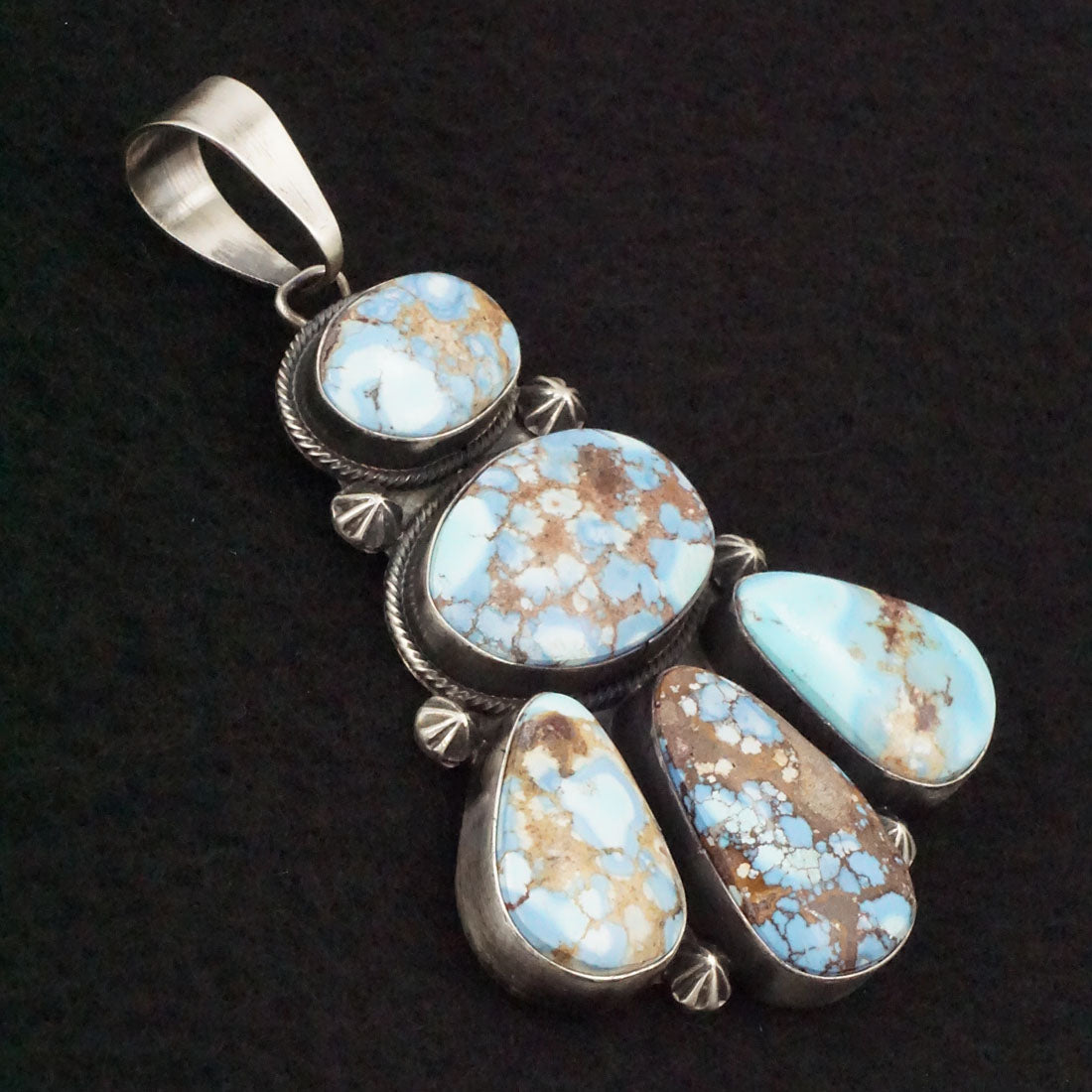 Darrin Livingston Turquoise & Sterling Silver Earrings & Pendant