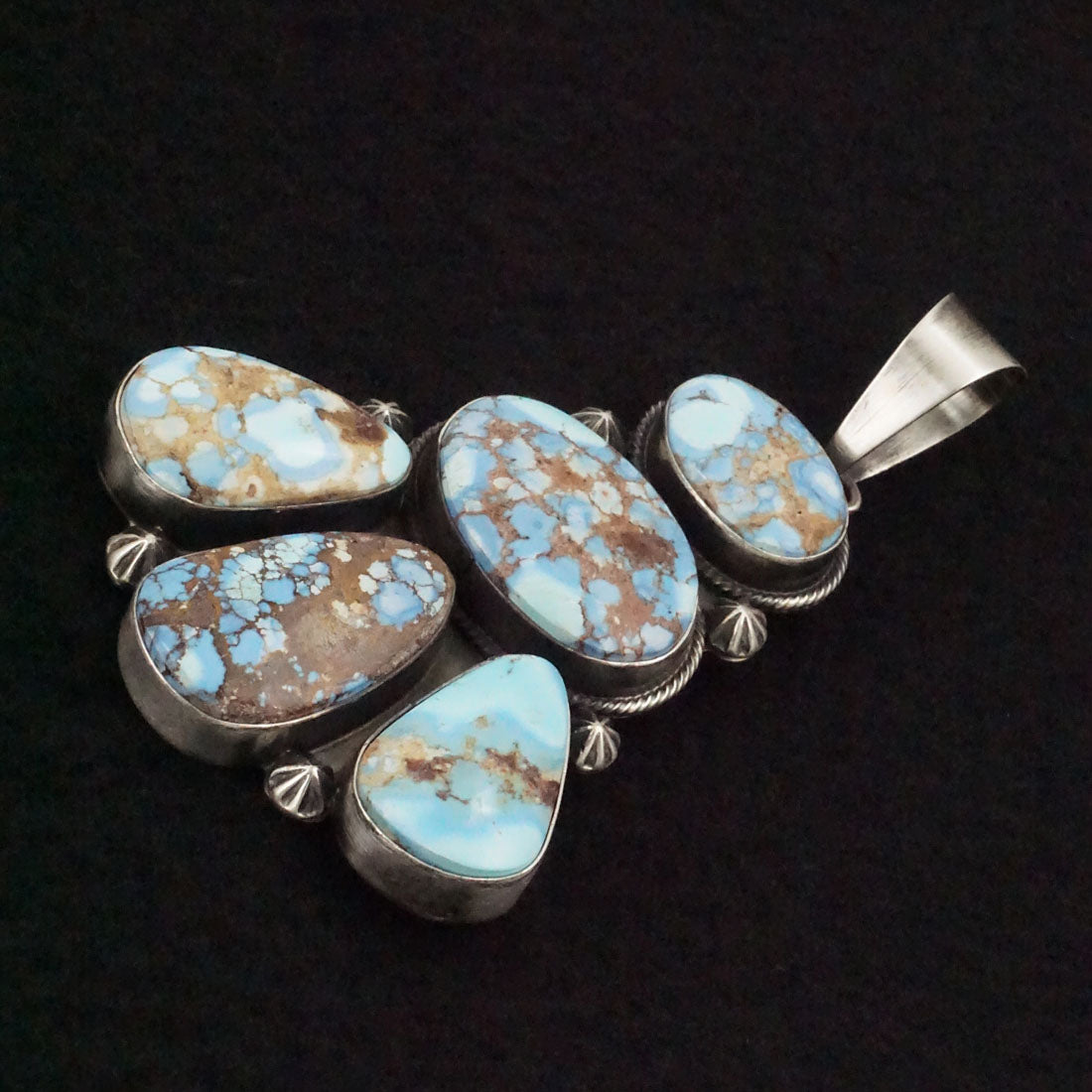 Darrin Livingston Turquoise & Sterling Silver Earrings & Pendant