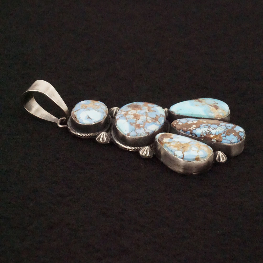 Darrin Livingston Turquoise & Sterling Silver Earrings & Pendant