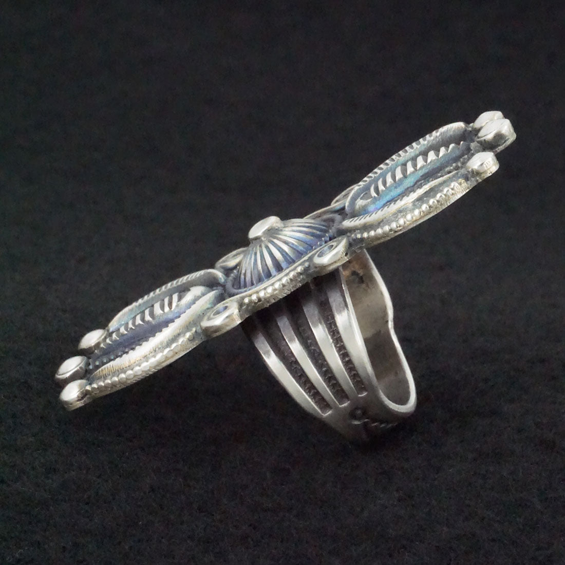 Calvin Martinez Sterling Silver Ring 9.5