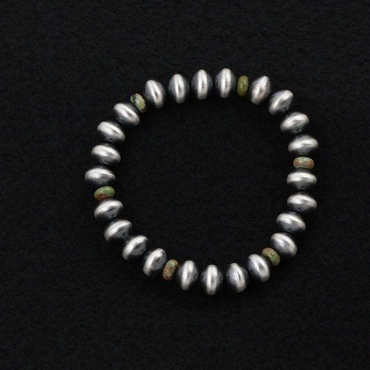 Tonisha Haley Turquoise & Sterling Silver Navajo Pearl Bracelet
