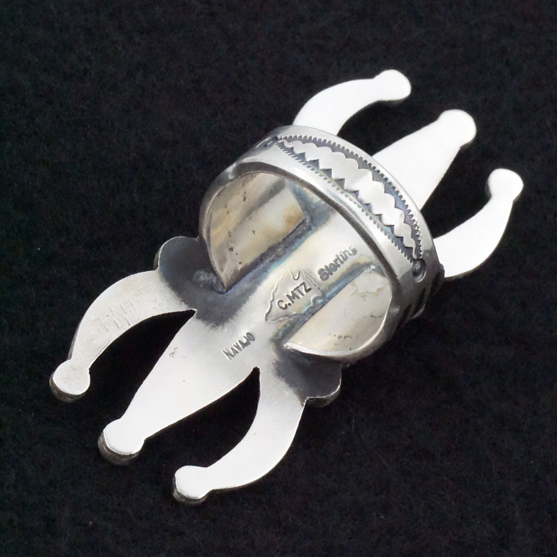 Calvin Martinez Sterling Silver Ring 9.5