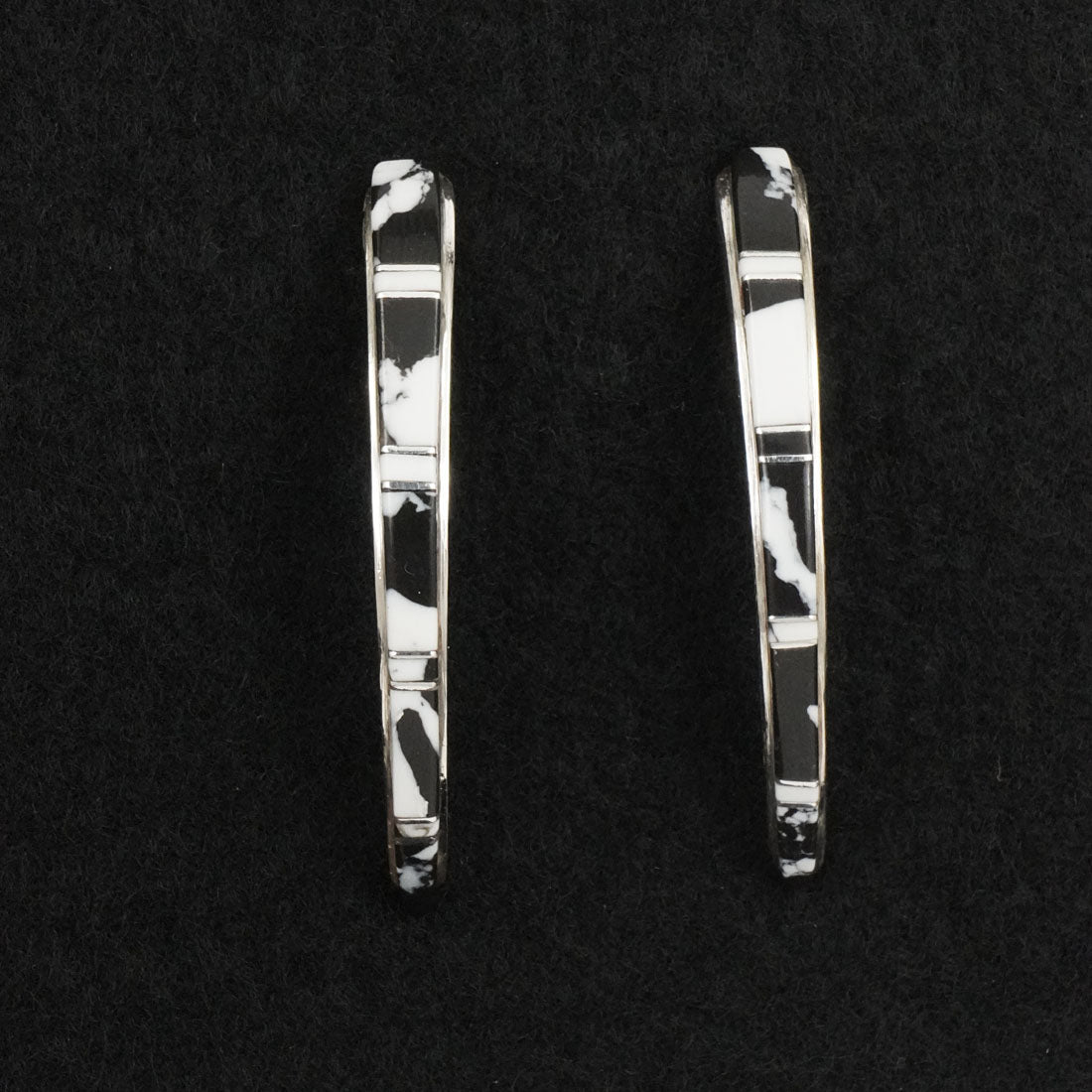 Terrance Panteah White Buffalo & Sterling Silver Earrings