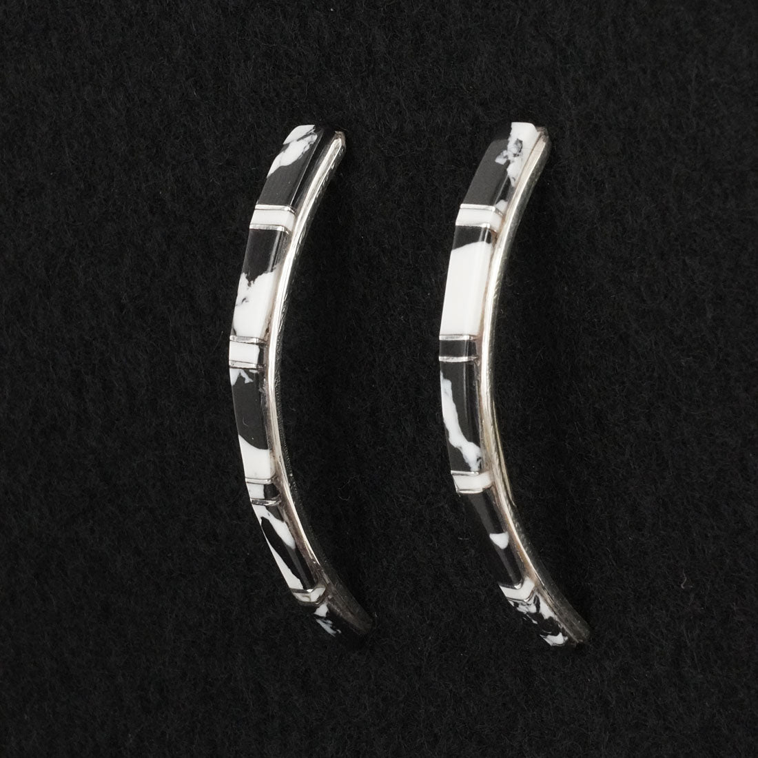 Terrance Panteah White Buffalo & Sterling Silver Earrings