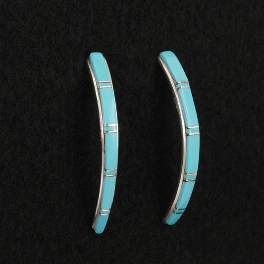 Terrance Panteah Turquoise & Sterling Silver Earrings