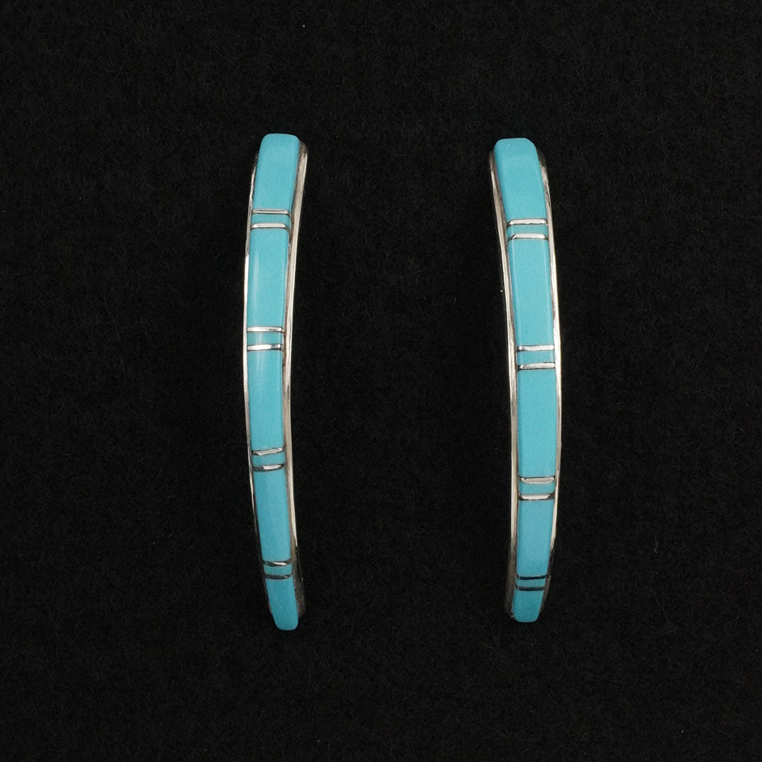 Terrance Panteah Turquoise & Sterling Silver Earrings