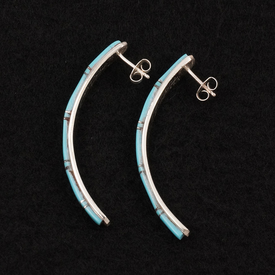 Terrance Panteah Turquoise & Sterling Silver Earrings